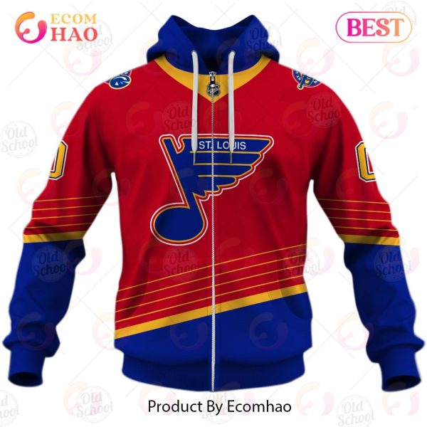 NHL St Louis Blues Reverse Retro Kits 2022 3D Hoodie - Ecomhao Store