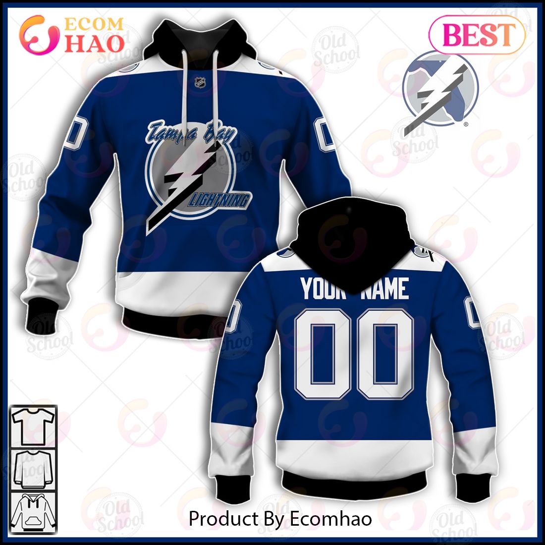 Tampa Bay Lightning Customized Number Kit For 2022 Reverse Retro Jersey –  Customize Sports