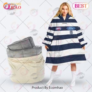 AFL Jersey Geelong Football Club Oodie Blanket Hoodie Snuggie Hoodies – Personalize Your Own New & Retro Sports Jerseys