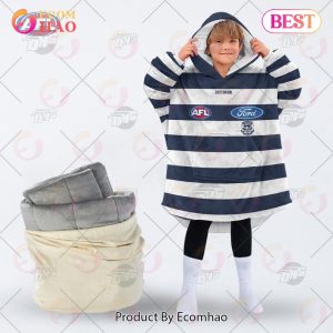 AFL Jersey Geelong Football Club Oodie Blanket Hoodie Snuggie Hoodies – Personalize Your Own New & Retro Sports Jerseys