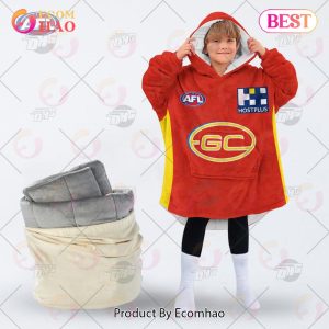 AFL Jersey Gold Coast Suns Football Club Oodie Blanket Hoodie Snuggie Hoodies – Personalize Your Own New & Retro Sports Jerseys