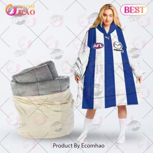 AFL Jersey North Melbourne Football Club Oodie Blanket Hoodie Snuggie Hoodies – Personalize Your Own New & Retro Sports Jerseys