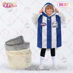 AFL Jersey North Melbourne Football Club Oodie Blanket Hoodie Snuggie Hoodies – Personalize Your Own New & Retro Sports Jerseys