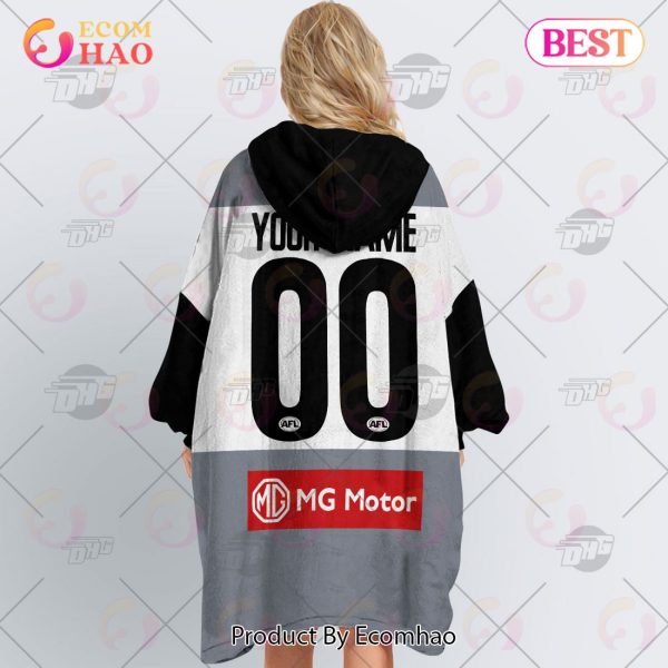 AFL Jersey Port Adelaide Football Club Oodie Blanket Hoodie Snuggie Hoodies – Personalize Your Own New & Retro Sports Jerseys