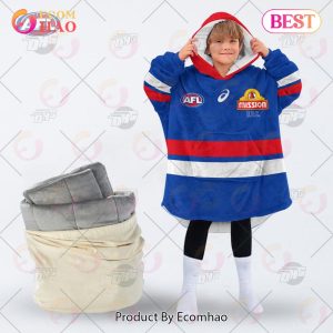 AFL Jersey Western Bulldogs Oodie Blanket Hoodie Snuggie Hoodies – Personalize Your Own New & Retro Sports Jerseys