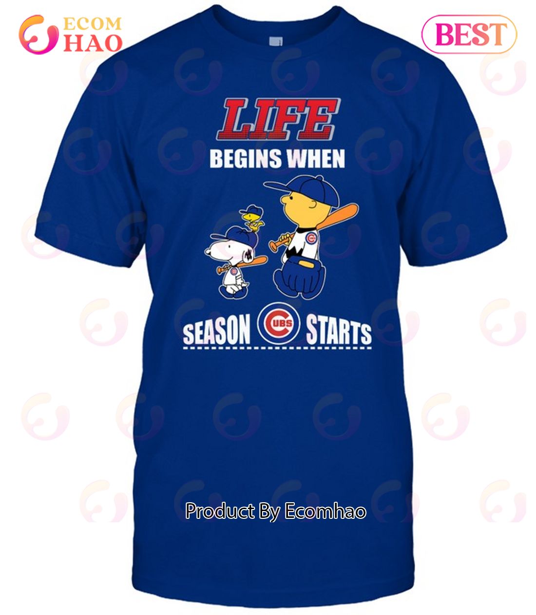 Life Begins When Season Cubs UBS Starts T-Shirt