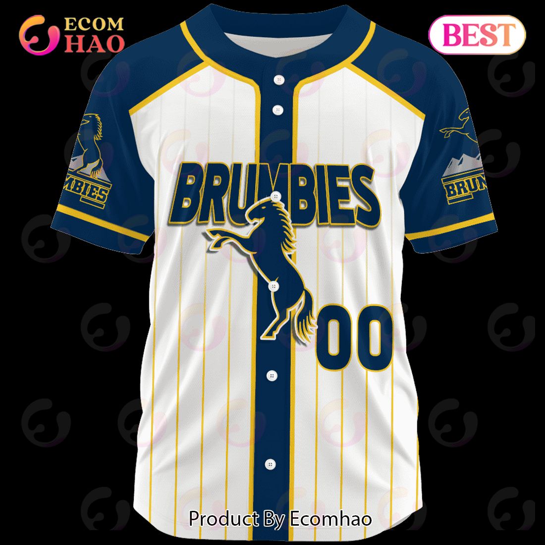 ACT Brumbies Super Rugby Baseball Jerseys 2023