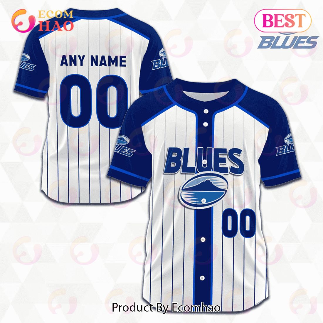 Blues Super Rugby Baseball Jerseys 2023