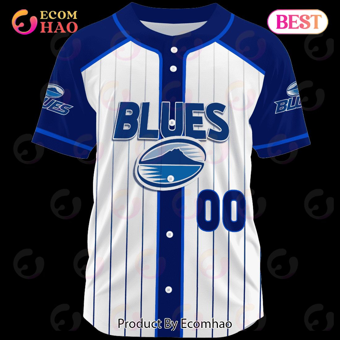 Blues Super Rugby Baseball Jerseys 2023