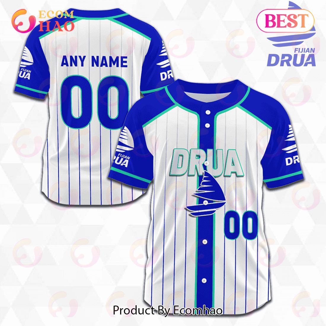 Fijian Drua Super Rugby Baseball Jerseys 2023