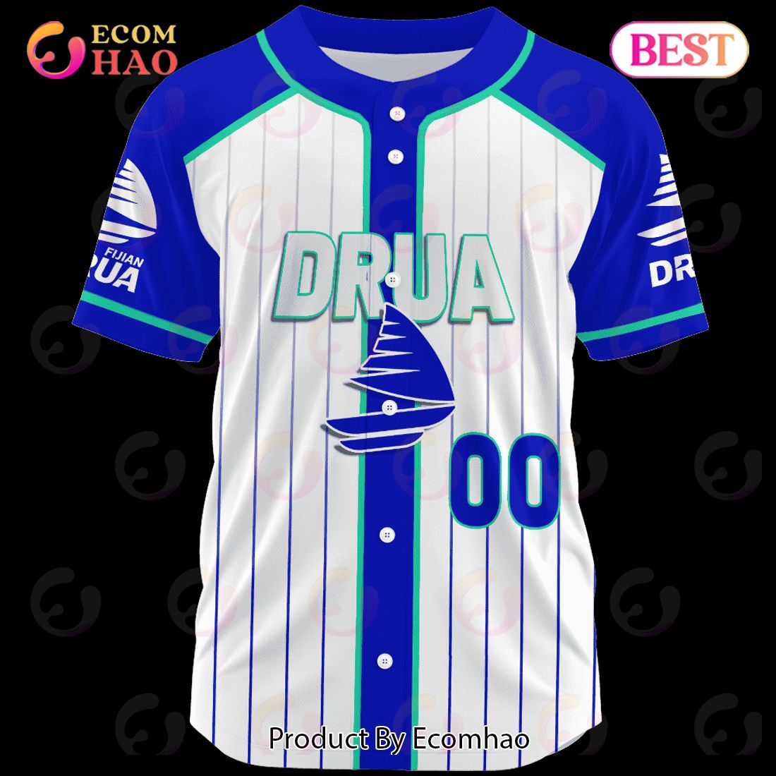 Fijian Drua Super Rugby Baseball Jerseys 2023