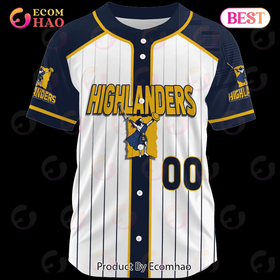 Highlanders Super Rugby Baseball Jerseys 2023