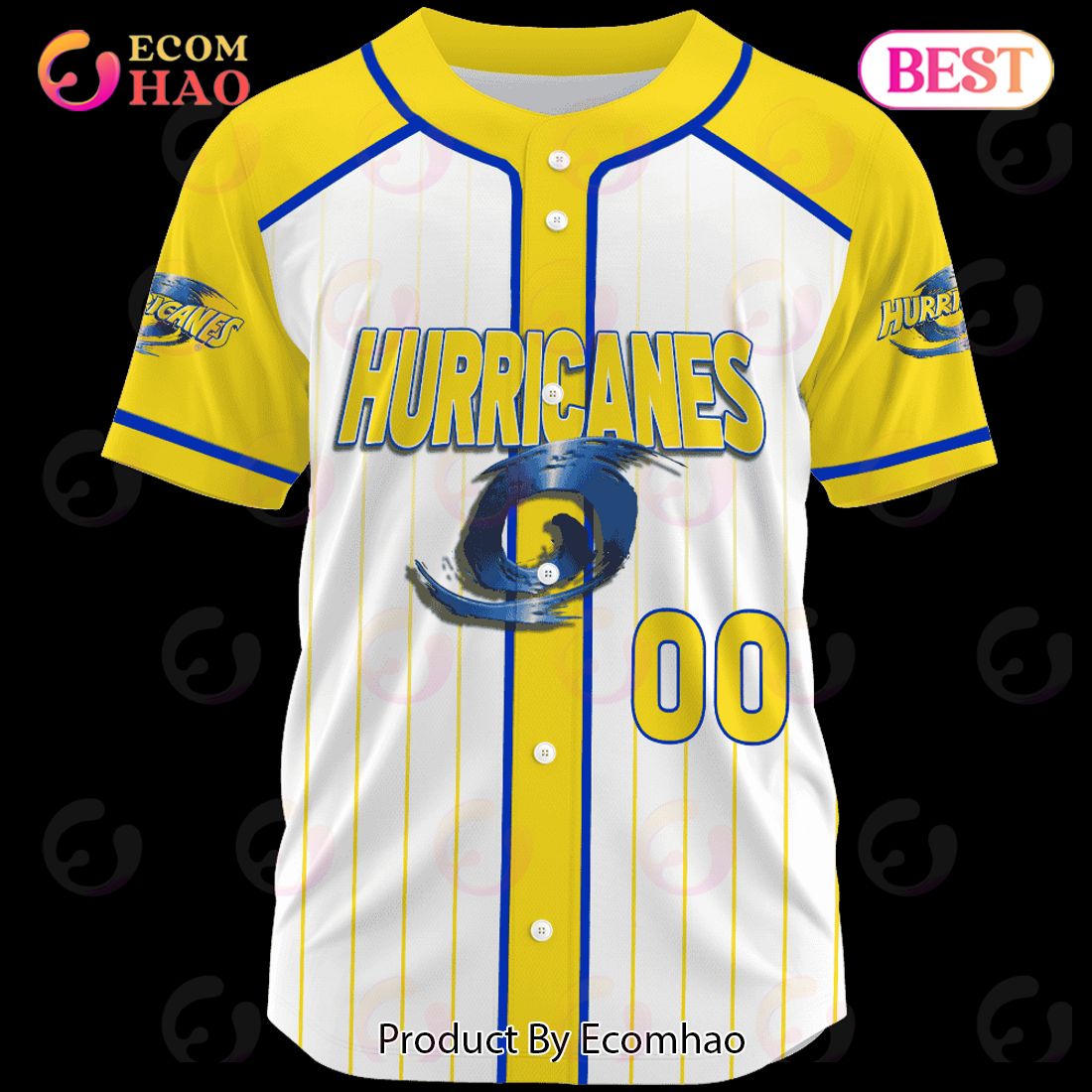 Hurricanes Super Rugby Baseball Jerseys 2023