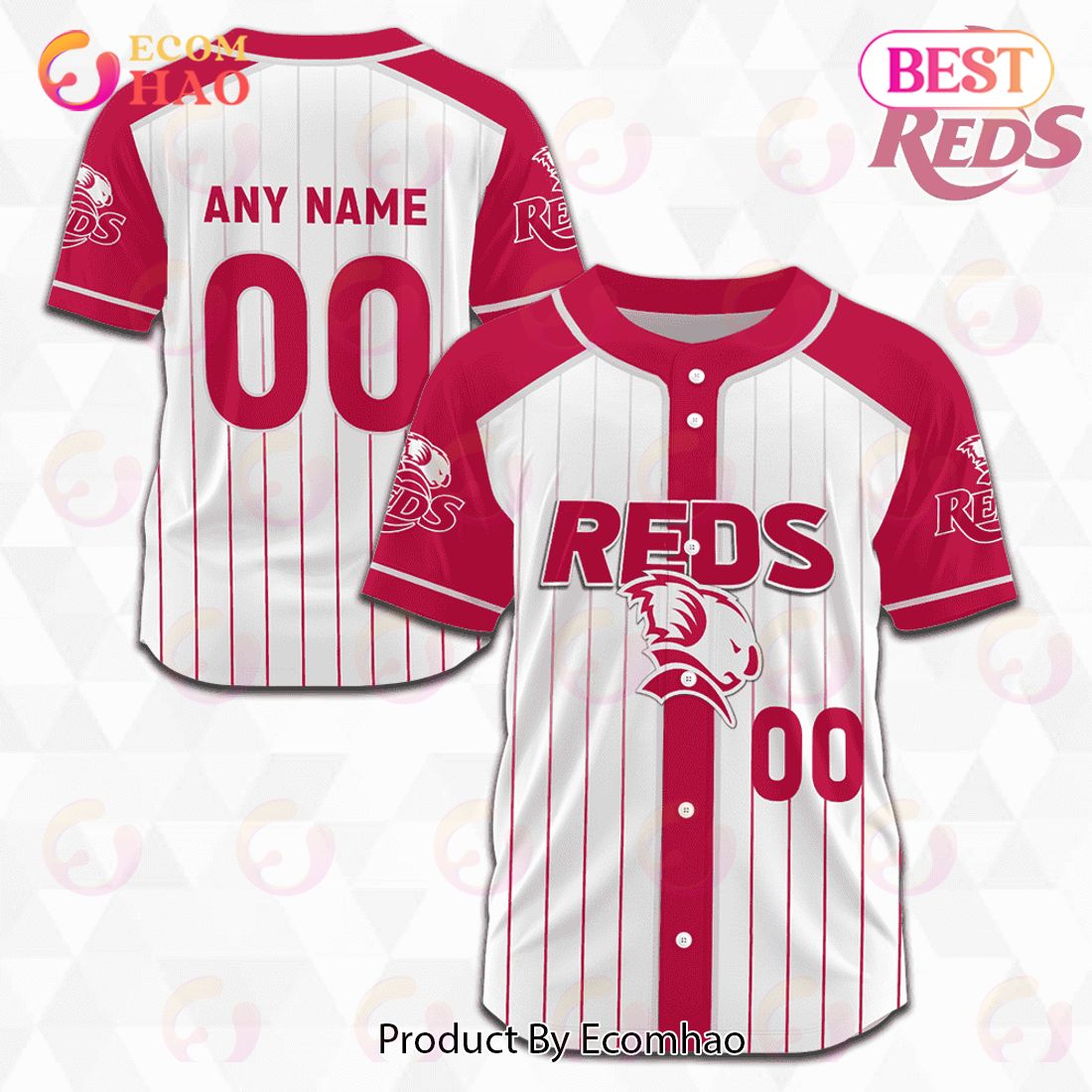 Queensland Reds Super Rugby Baseball Jerseys 2023