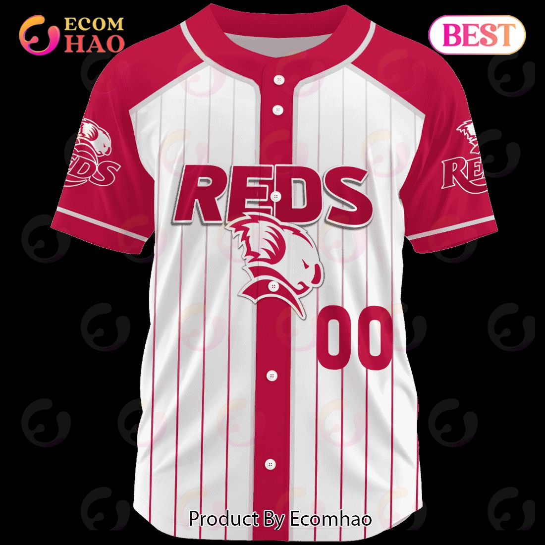 Queensland Reds Super Rugby Baseball Jerseys 2023