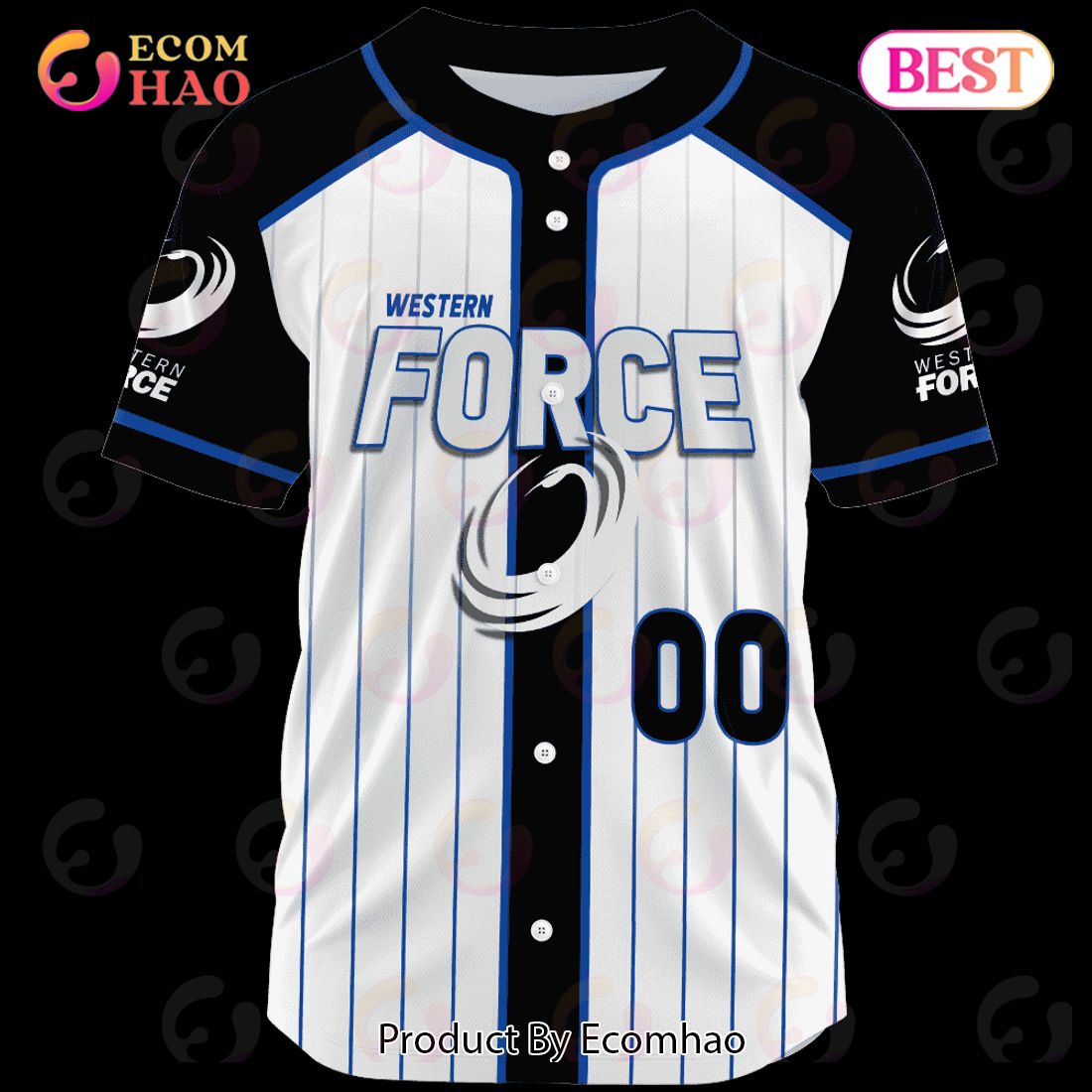 Western Force Super Rugby Baseball Jerseys 2023