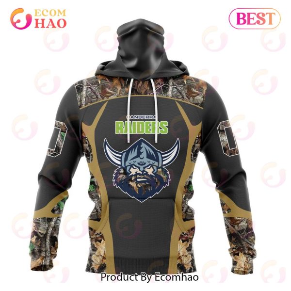 NRL Canberra Raiders Special Camo Hunting Design 3D Hoodie