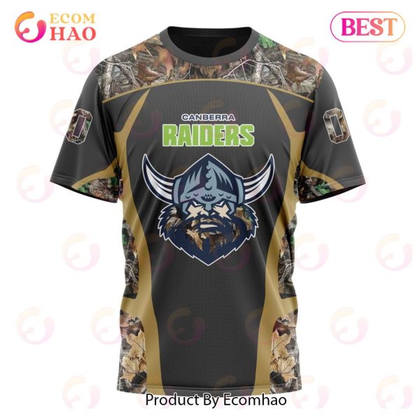 NRL Canberra Raiders Special Camo Hunting Design 3D Hoodie