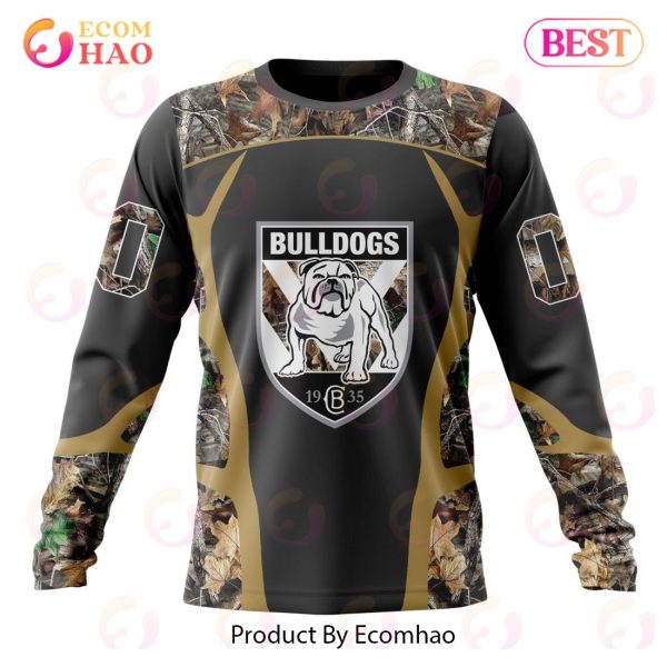 NRL Canterbury-Bankstown Bulldogs Special Camo Hunting Design 3D Hoodie
