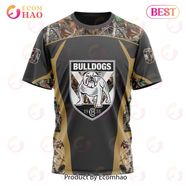 NRL Canterbury-Bankstown Bulldogs Special Camo Hunting Design 3D Hoodie