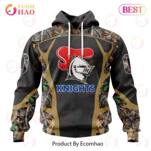 NRL Newcastle Knights Special Camo Hunting Design 3D Hoodie