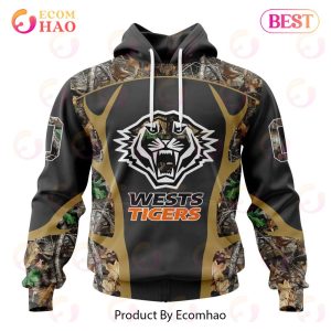 NRL Wests Tigers Special Camo Hunting Design 3D Hoodie