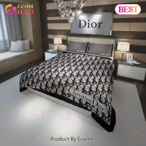 Christian Dior Fashion Luxury Brand Premium Bedding Set Bedroom Decor Thanksgiving Decorations For Home 01 Best Luxury Bed Sets Gift