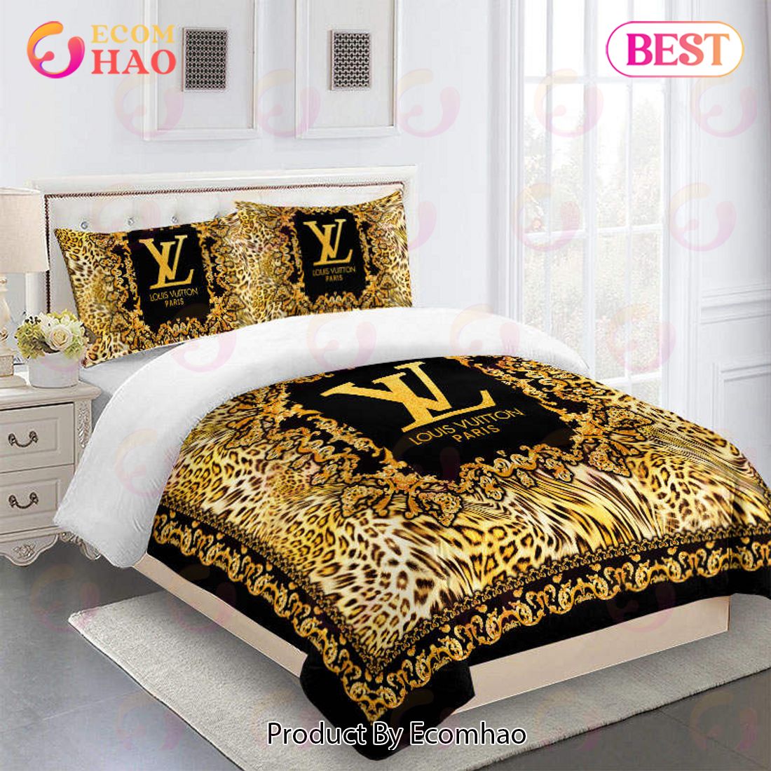 Buy Black Mickey Mouse Louis Vuitton Bedding Sets Bed Sets, Bedroom Sets,  Comforter Sets, Duvet Cover