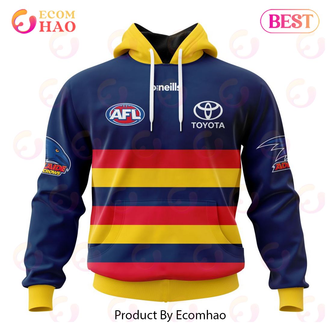 AFL Brisbane Lions Away Kits 2023 3D Hoodie