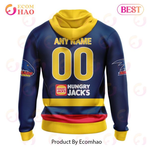 AFL Adelaide Crows Home Kits 2023 3D Hoodie