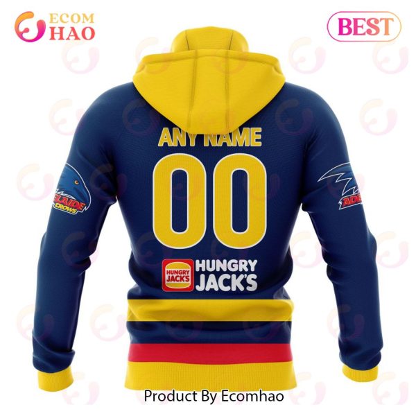 AFL Adelaide Crows Home Kits 2023 3D Hoodie