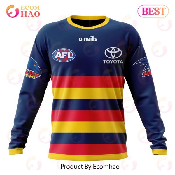 AFL Adelaide Crows Home Kits 2023 3D Hoodie