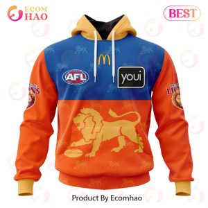 AFL Brisbane Lions Away Kits 2023 3D Hoodie