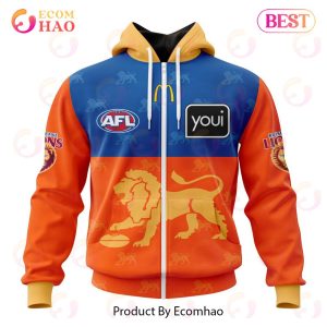 AFL Brisbane Lions Away Kits 2023 3D Hoodie