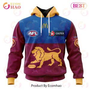 AFL Brisbane Lions Home Kits 2023 3D Hoodie