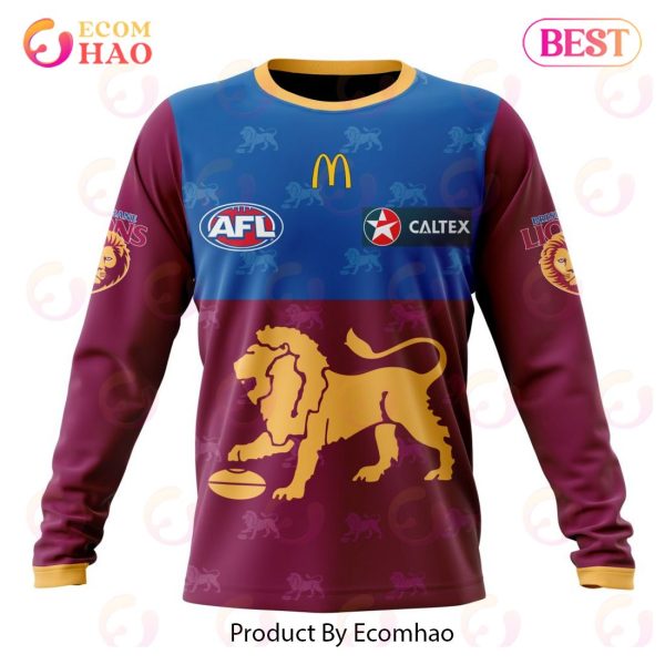 AFL Brisbane Lions Home Kits 2023 3D Hoodie