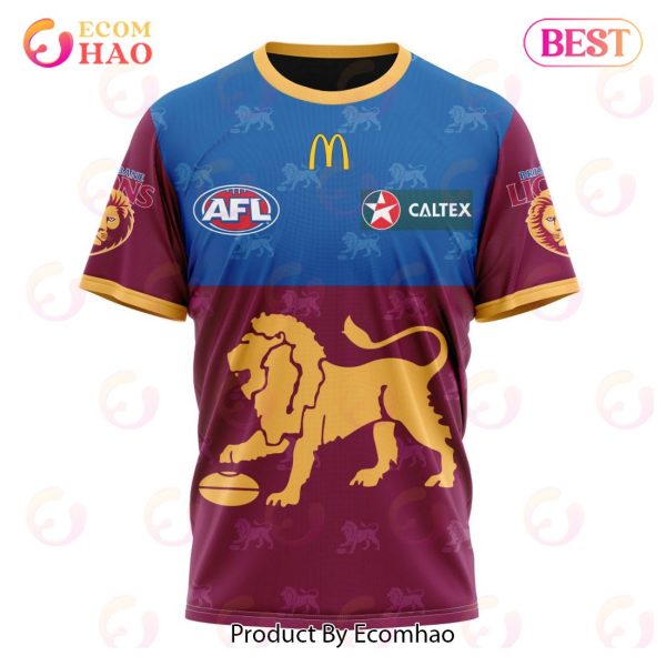 AFL Brisbane Lions Home Kits 2023 3D Hoodie