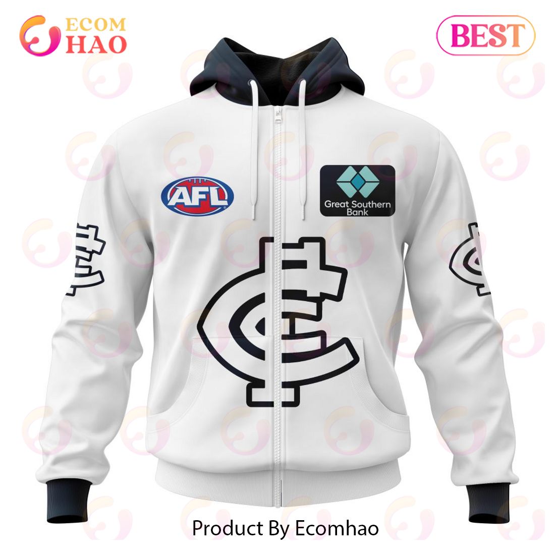 AFL Carlton Football Club Clash Kits 2023 3D Hoodie