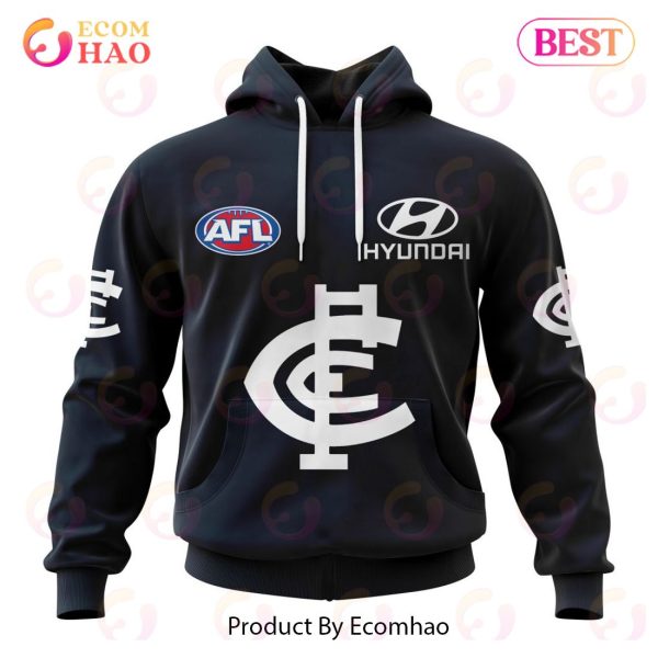AFL Carlton Football Club Home Kits 2023 3D Hoodie