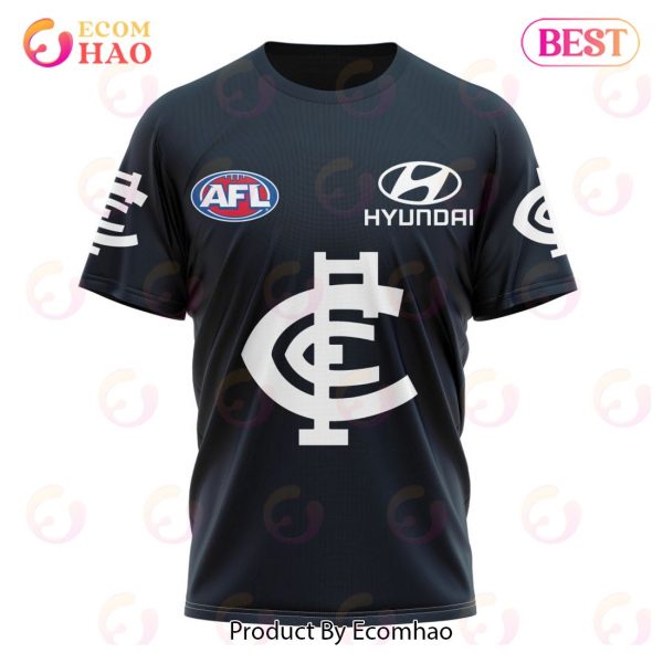 AFL Carlton Football Club Home Kits 2023 3D Hoodie