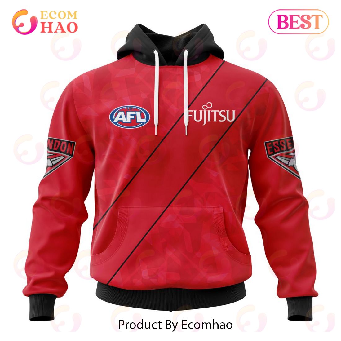 AFL Essendon Football Club Clash Kits 2023 3D Hoodie