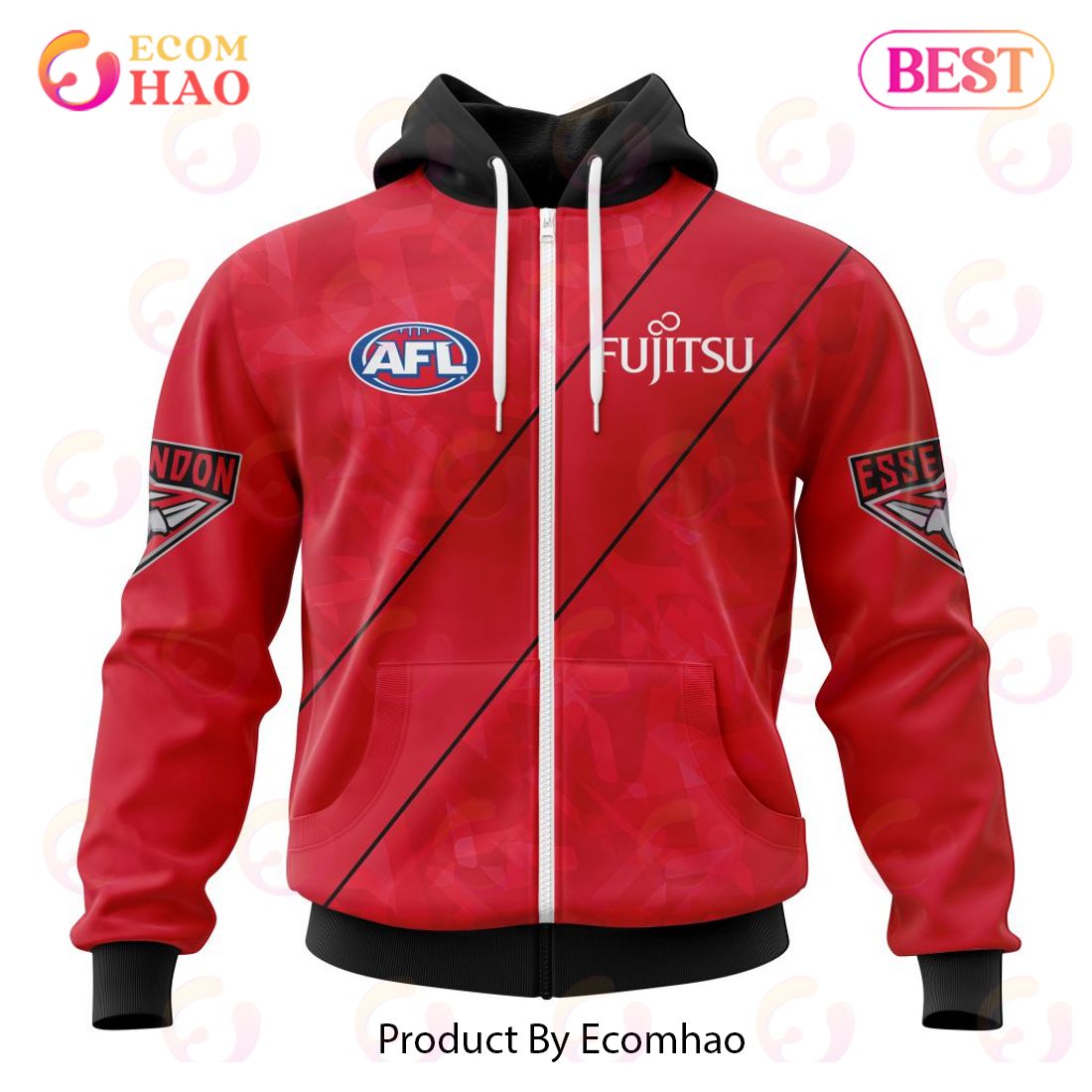 AFL Essendon Football Club Clash Kits 2023 3D Hoodie