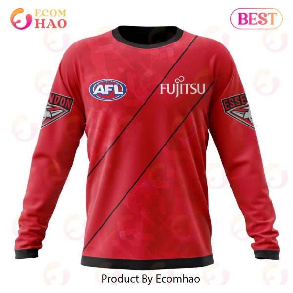 AFL Essendon Football Club Clash Kits 2023 3D Hoodie