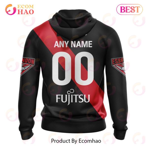 AFL Essendon Football Club Home Kits 2023 3D Hoodie