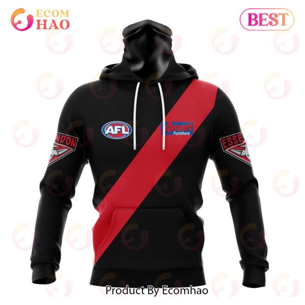 AFL Essendon Football Club Home Kits 2023 3D Hoodie