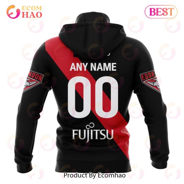 AFL Essendon Football Club Home Kits 2023 3D Hoodie