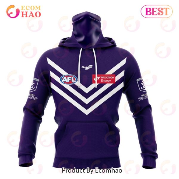 AFL Fremantle Dockers Home Kits 2023 3D Hoodie