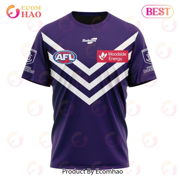 AFL Fremantle Dockers Home Kits 2023 3D Hoodie