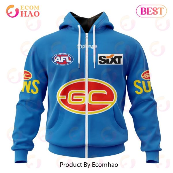 AFL Gold Coast Suns Clash Kits 2023 3D Hoodie
