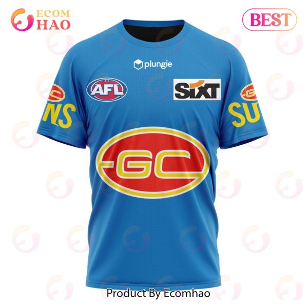 AFL Gold Coast Suns Clash Kits 2023 3D Hoodie